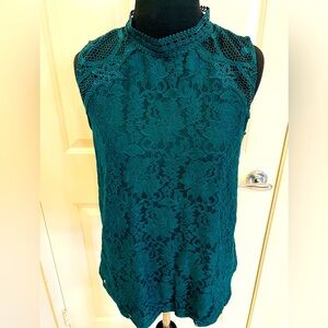 NWOT Cable and Gauge Lace Tank Top
